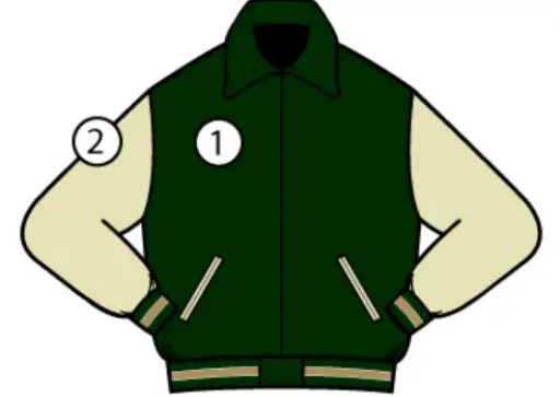Alma High School 'Band' Jacket-Leather Sleeve